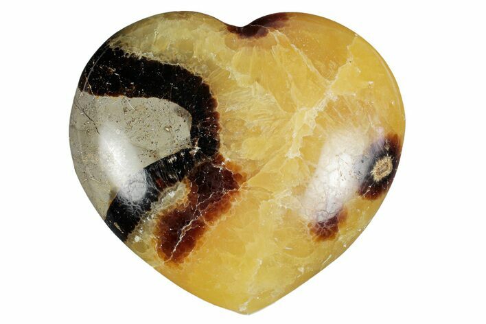 Polished Septarian Heart - Madagascar #278030